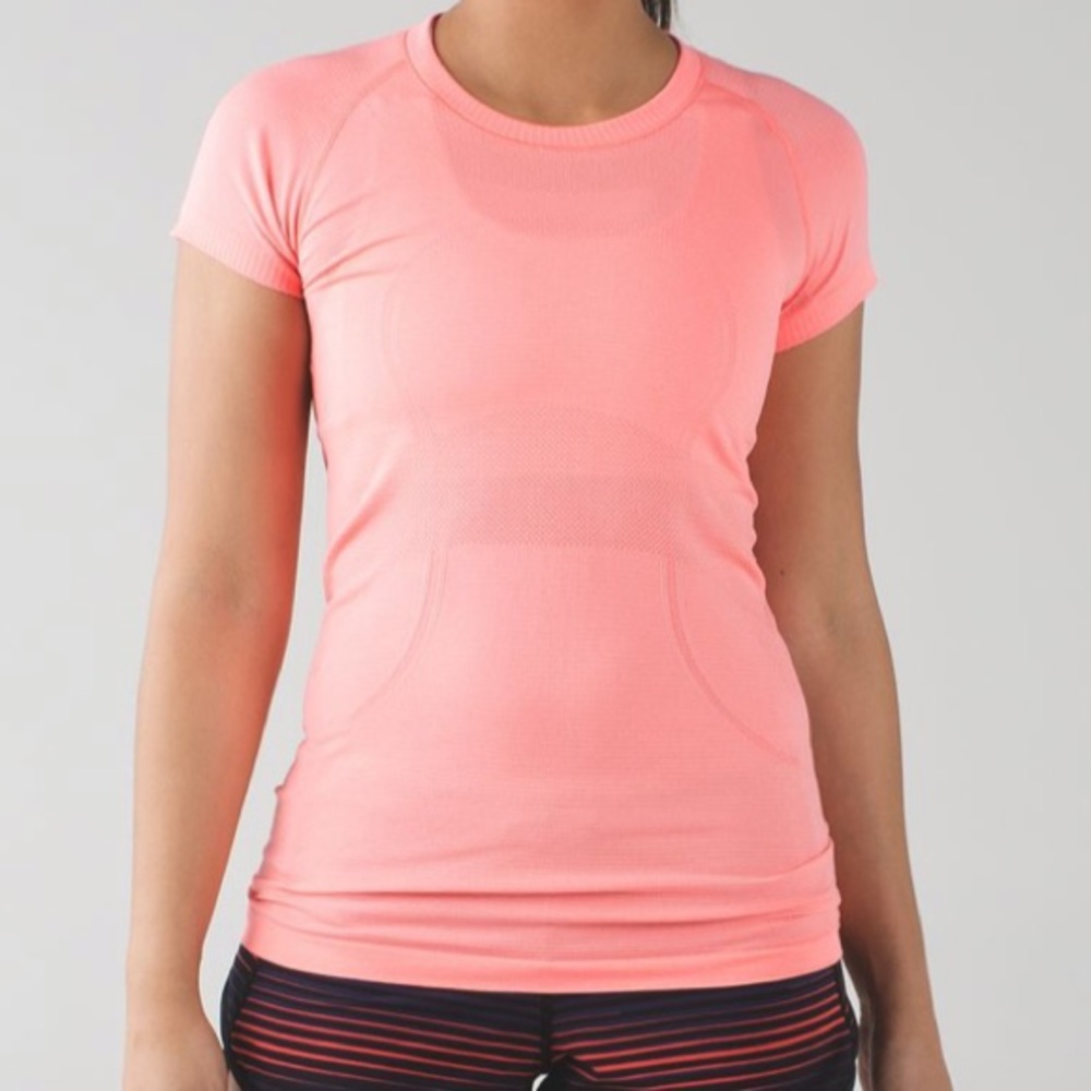 LULULEMON CORAL SWIFTLY TEE